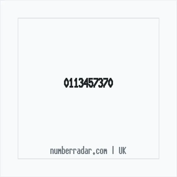 Reverse number check for +44 113457370 — who called me?