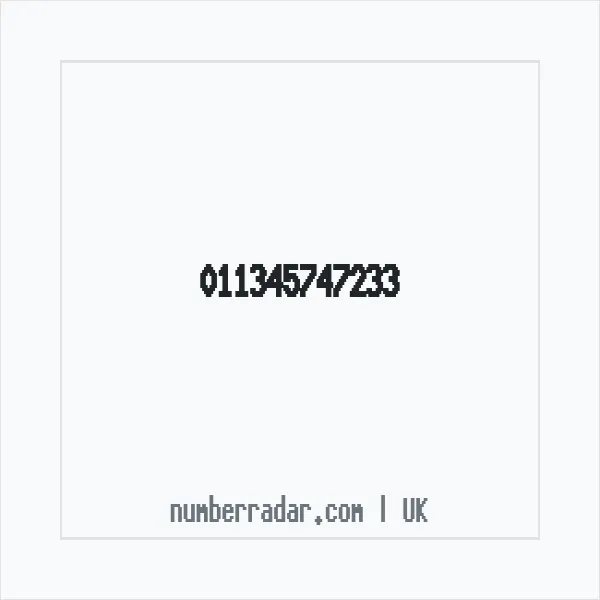 Reverse number check for +44 (1134) 574-723 — who called me?