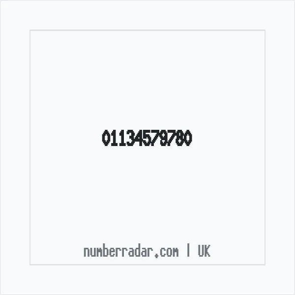Reverse number check for +44 113 457 9780 — who called me?