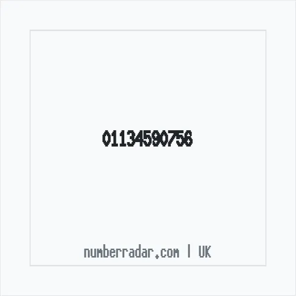 Reverse number check for +44 113 459 0756 — who called me?