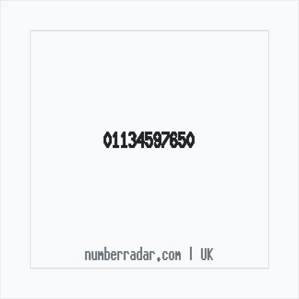 Reverse number check for +44 113 459 7650 — who called me?