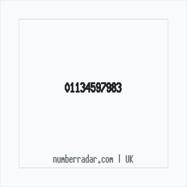 Reverse number check for +44 113 459 7983 — who called me?