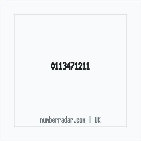 Reverse number check for +44 113471211 — who called me?