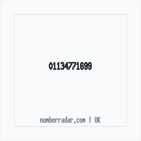 Reverse number check for +44 113 477 1699 — who called me?