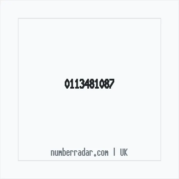 Reverse number check for +44 113481087 — who called me?