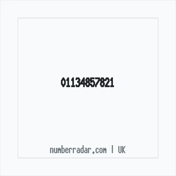 Reverse number check for +44 113 485 7821 — who called me?