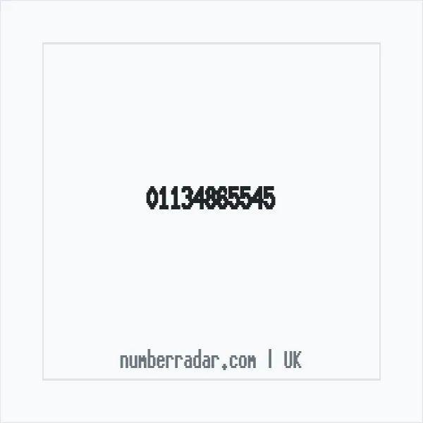 Reverse number check for +44 113 486 5545 — who called me?