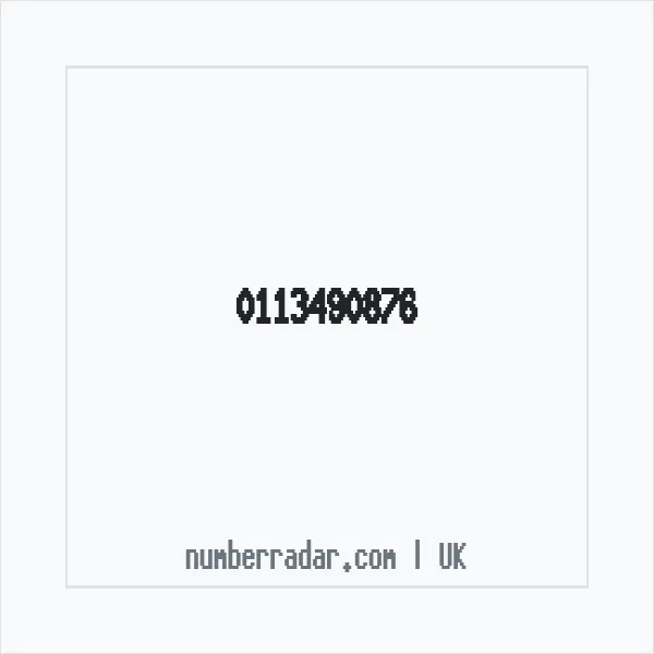 Reverse number check for +44 113490876 — who called me?