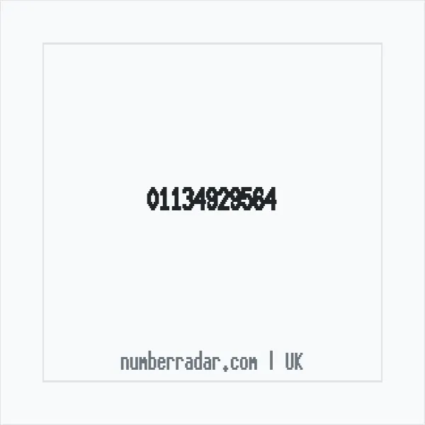 Reverse number check for +44 113 492 9564 — who called me?