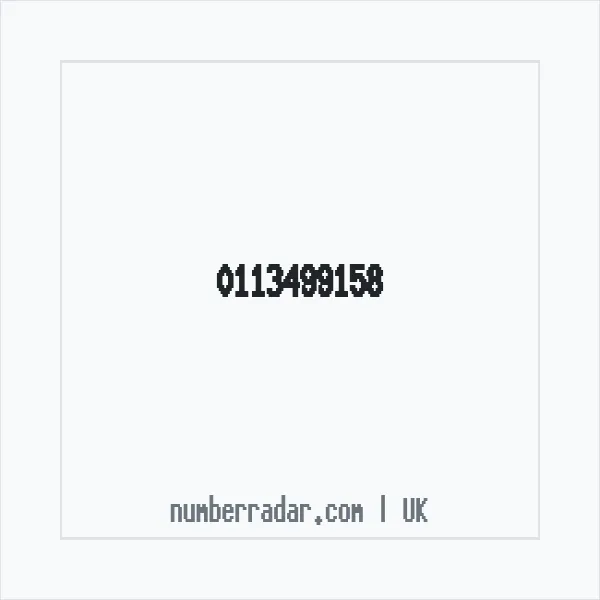 Reverse number check for +44 113499158 — who called me?