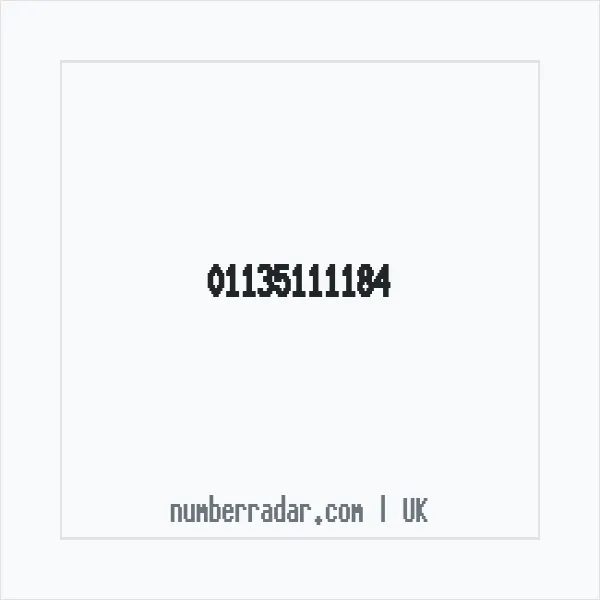 Reverse number check for +44 113 511 1184 — who called me?