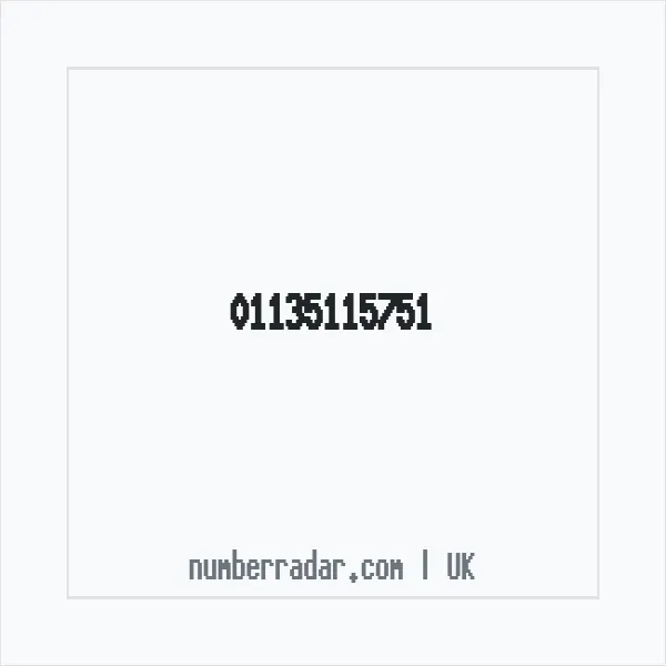 Reverse number check for +44 113 511 5751 — who called me?