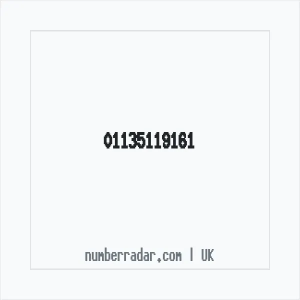 Reverse number check for +44 113 511 9161 — who called me?