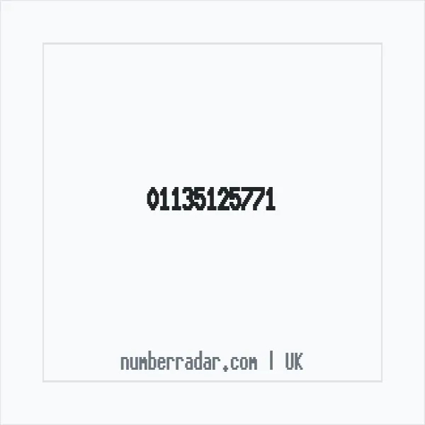 Reverse number check for +44 113 512 5771 — who called me?