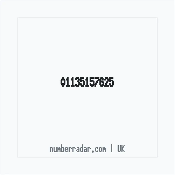 Reverse number check for +44 113 515 7625 — who called me?