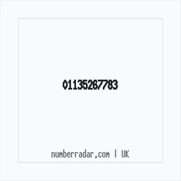 Reverse number check for +44 113 526 7783 — who called me?