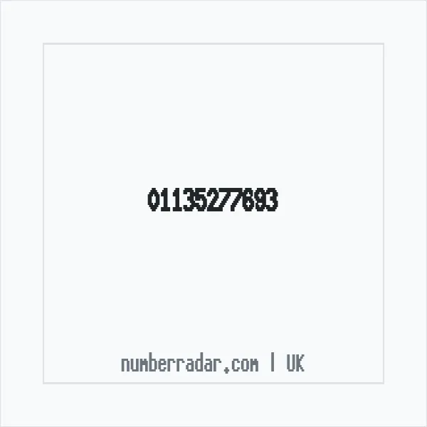 Reverse number check for +44 113 527 7693 — who called me?