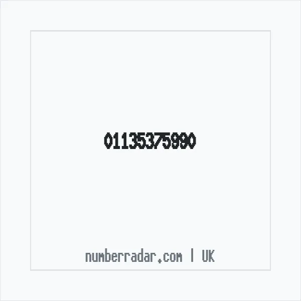 Reverse number check for +44 113 537 5990 — who called me?