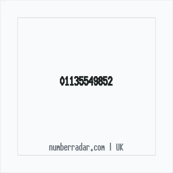 Reverse number check for +44 113 554 9852 — who called me?