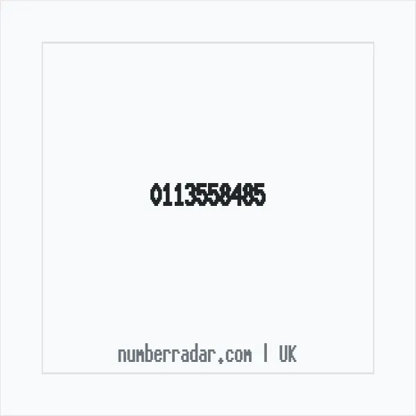 Reverse number check for +44 113558485 — who called me?