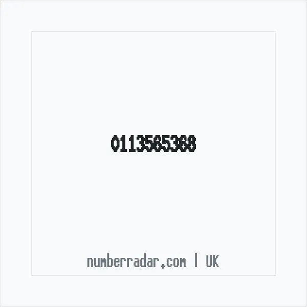 Reverse number check for +44 113565368 — who called me?