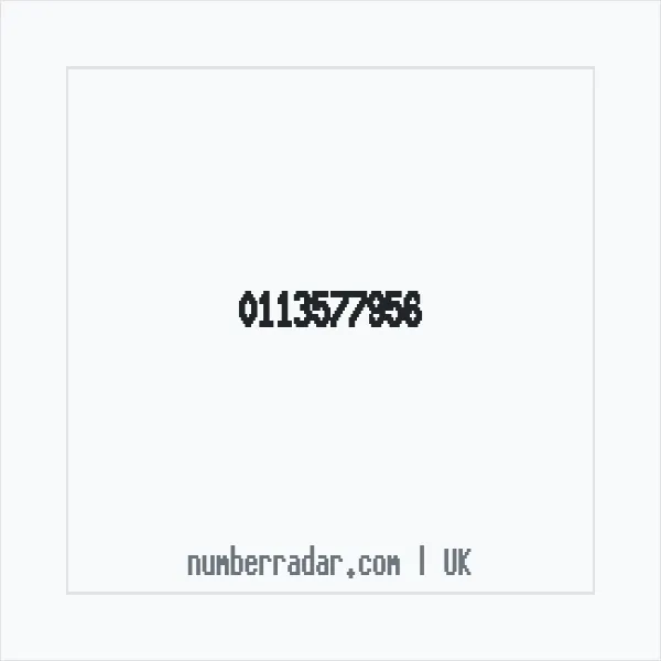 Reverse number check for +44 113577956 — who called me?