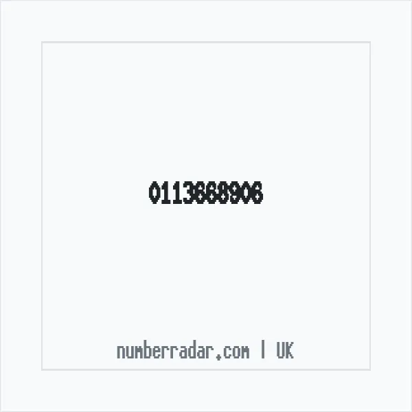 Reverse number check for +44 113668906 — who called me?