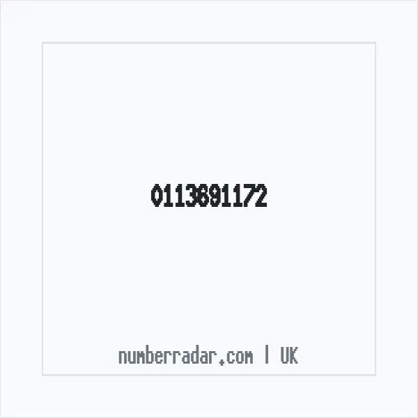 Reverse number check for +44 113691172 — who called me?