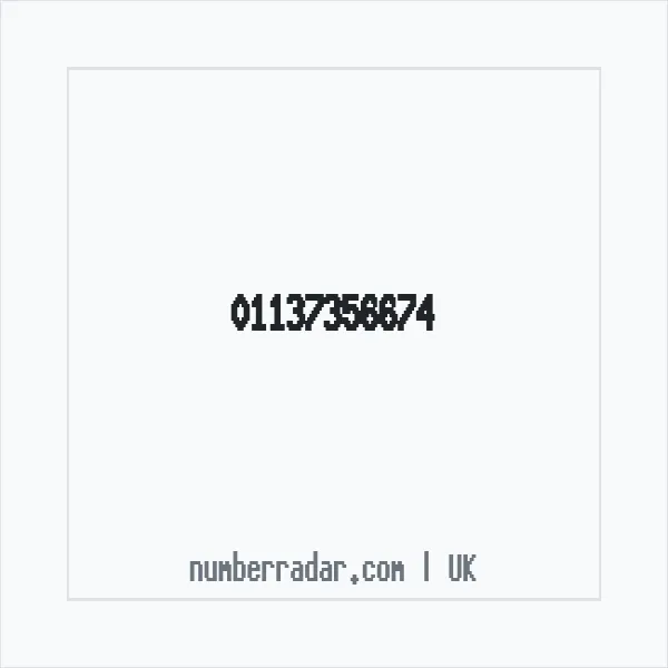 Reverse number check for +44 113 735 6674 — who called me?