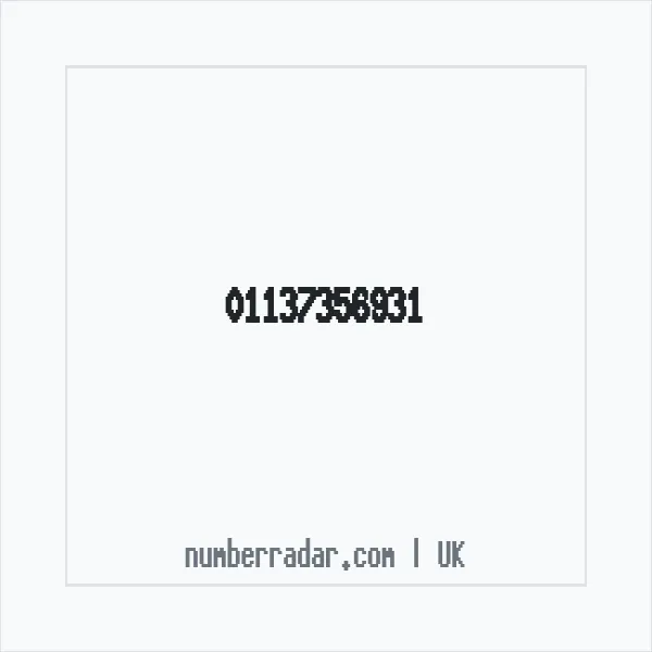 Reverse number check for +44 113 735 6931 — who called me?