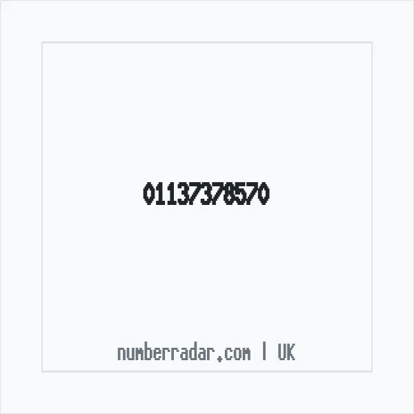 Reverse number check for +44 113 737 8570 — who called me?