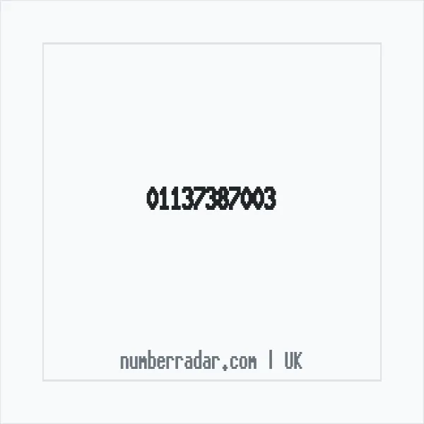 Reverse number check for +44 113 738 7003 — who called me?