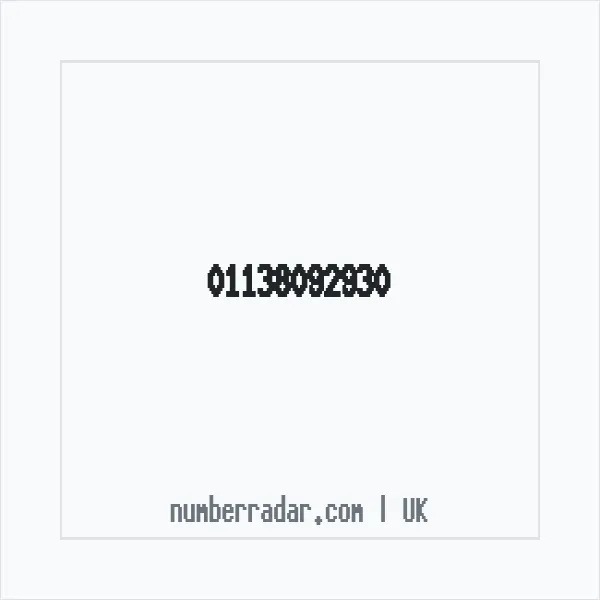 Reverse number check for +44 113 809 2930 — who called me?