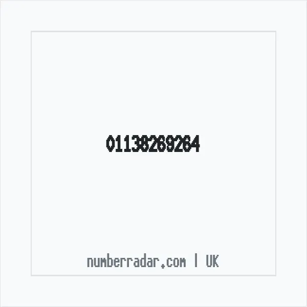 Reverse number check for +44 113 826 9264 — who called me?