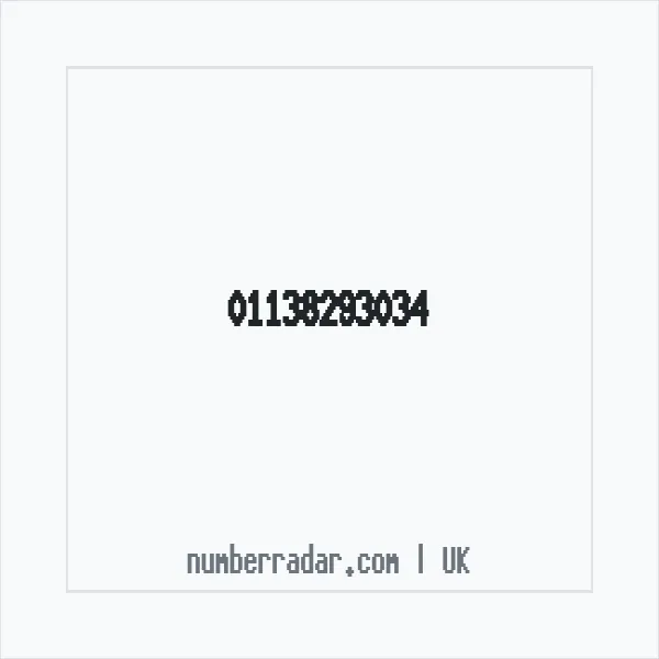 Reverse number check for +44 113 829 3034 — who called me?