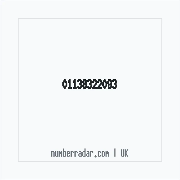 Reverse number check for +44 113 832 2093 — who called me?