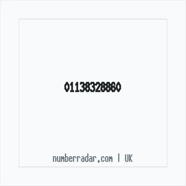 Reverse number check for +44 113 832 8860 — who called me?