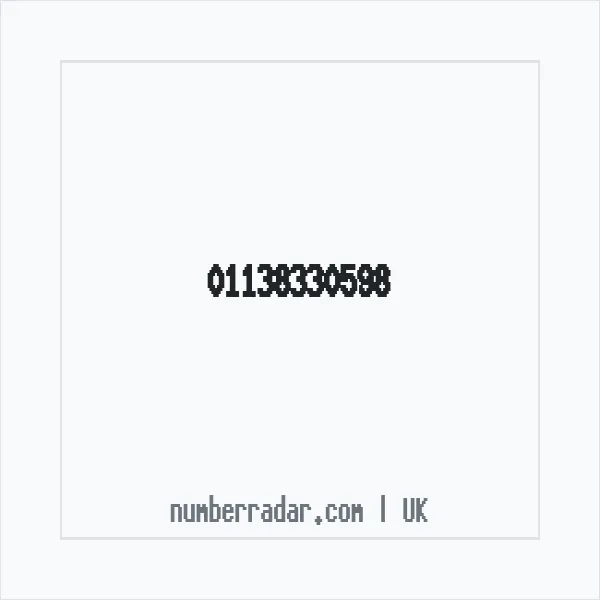 Reverse number check for +44 113 833 0598 — who called me?