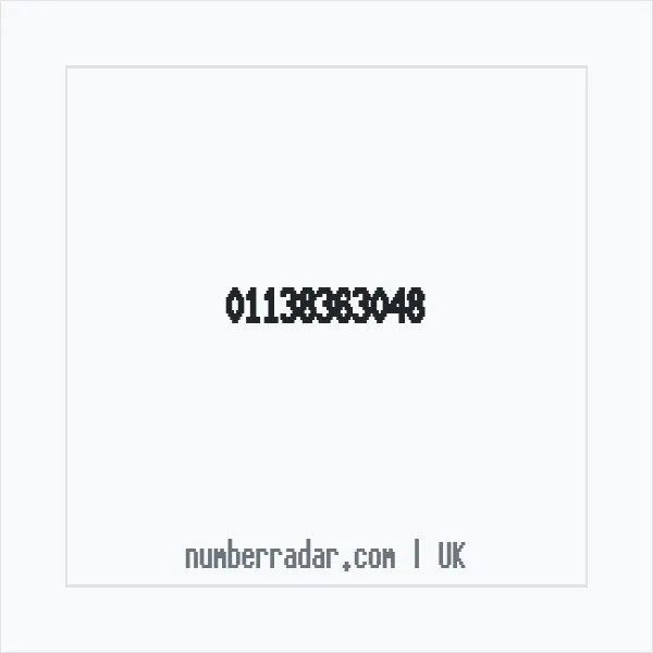 Reverse number check for +44 113 836 3048 — who called me?
