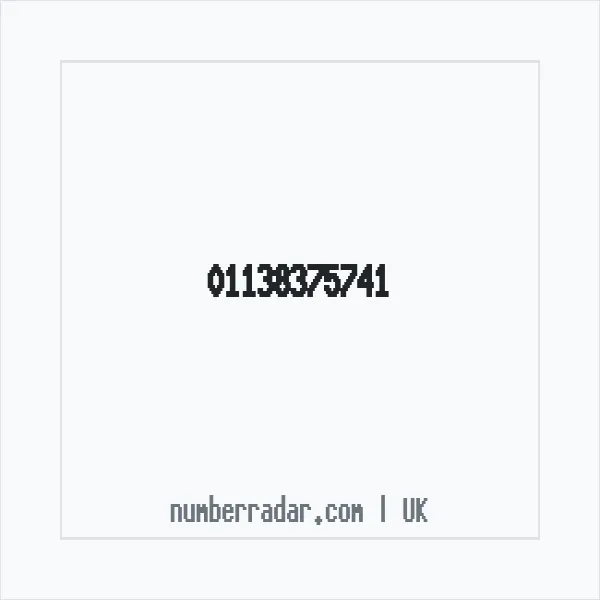 Reverse number check for +44 113 837 5741 — who called me?