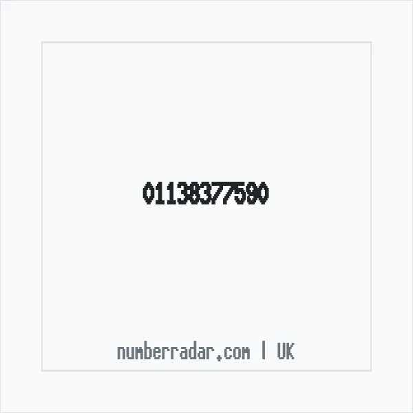 Reverse number check for +44 113 837 7590 — who called me?