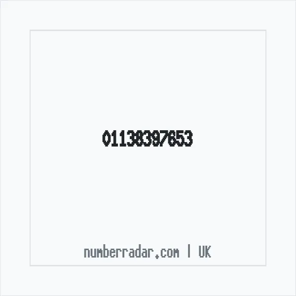 Reverse number check for +44 113 839 7653 — who called me?