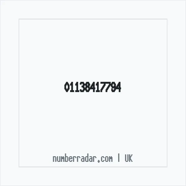 Reverse number check for +44 113 841 7794 — who called me?
