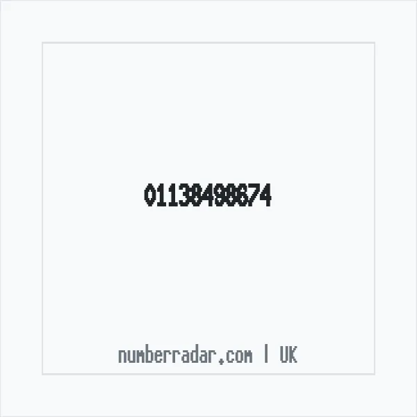 Reverse number check for +44 113 849 8674 — who called me?