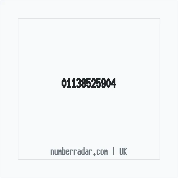 Reverse number check for +44 113 852 5904 — who called me?