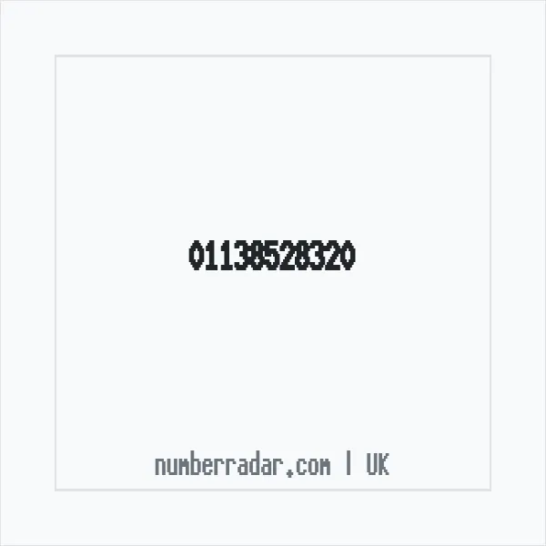 Reverse number check for +44 113 852 8320 — who called me?
