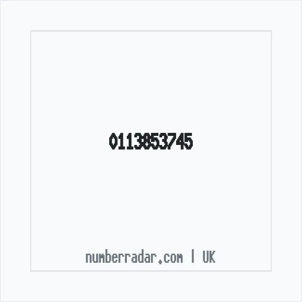 Reverse number check for +44 113853745 — who called me?