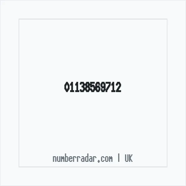 Reverse number check for +44 113 856 9712 — who called me?
