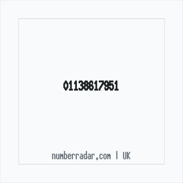 Reverse number check for +44 113 861 7951 — who called me?