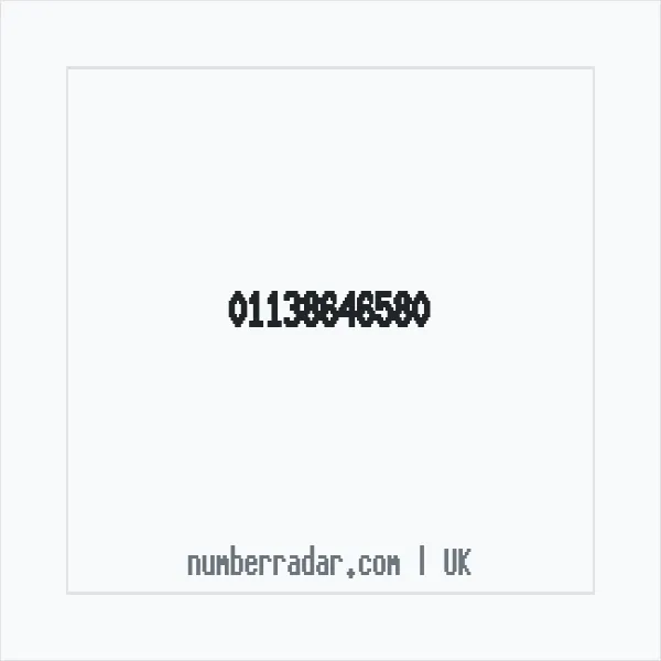 Reverse number check for +44 113 864 6580 — who called me?
